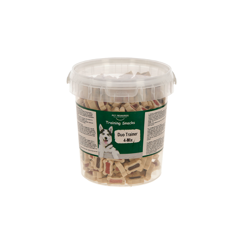 Hundegodbiter Duo Trainer 4-Mix 500 g Bøtte – Kerbl