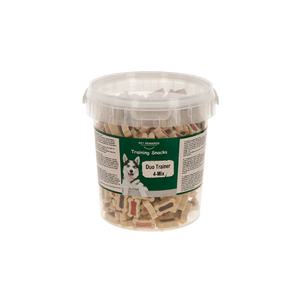 Hundegodbiter Duo Trainer 4-Mix 500 g Bøtte – Kerbl