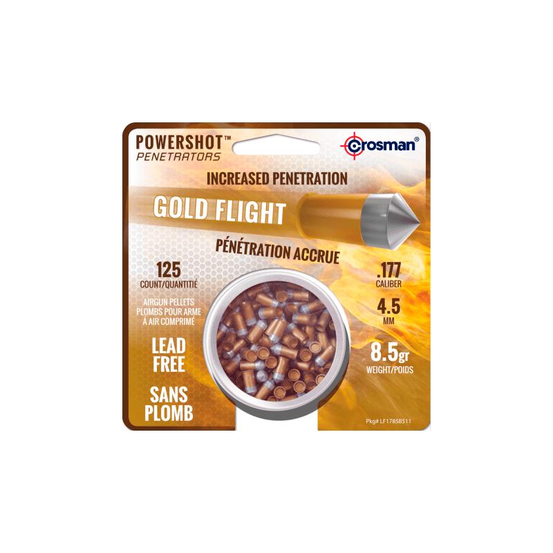 GoldFlight Blyfrie Hagl 4,5MM 0,55g (125 stk Dåse) – Crosman
