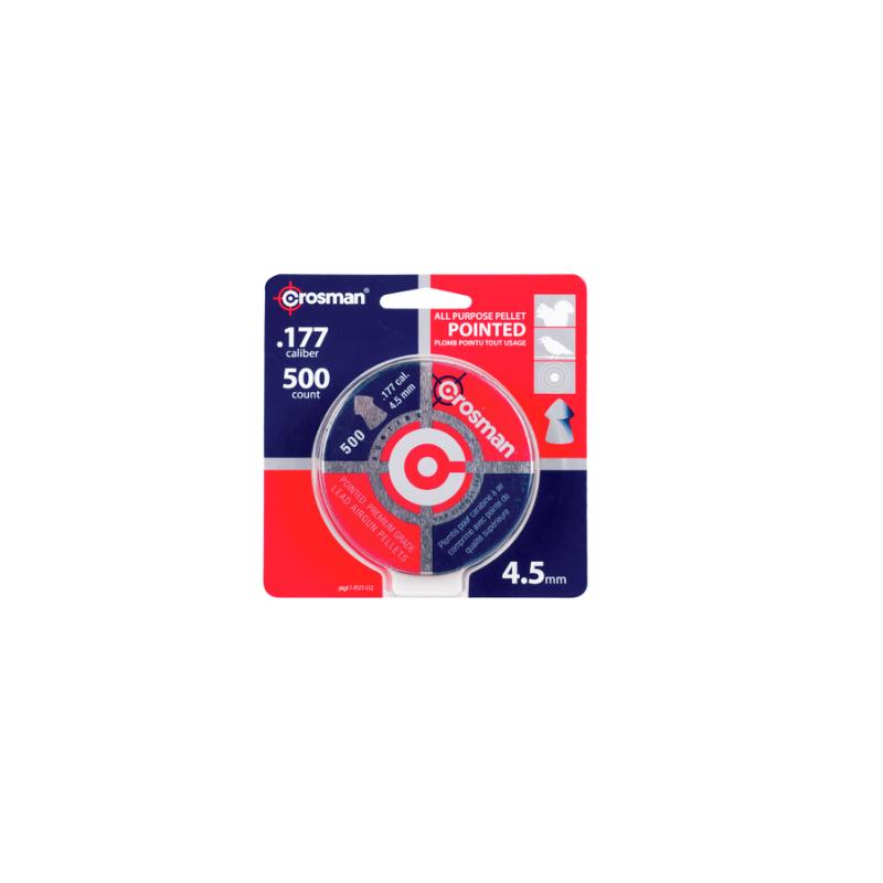 Pointed Hagl 4,5MM 0,48g (500 Stk Dåse) – Crosman