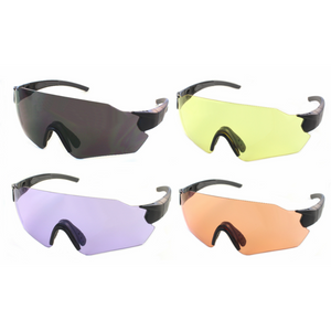 Skytebriller - Connect X Sett - Grå/Orange/Lilla/Gul – Evolution Eyewear