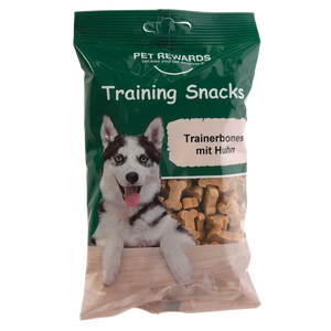 Hundegodbiter Trainerbones med kylling, 200 g – Kerbl