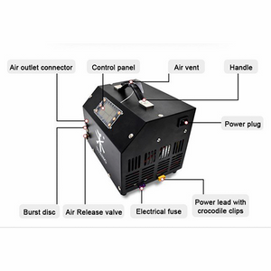 Kompressor 300 Bar med LCD-display – Guntex