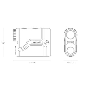 Vantage Laser Avstandsmåler 6x25 - 600 m – Hawke