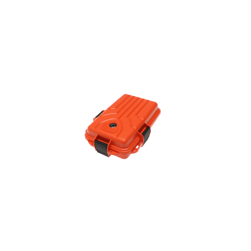 Overlevelsesboks Med Kompass Oransje/Vanntett 24,5x19,5x7,5cm – MTM