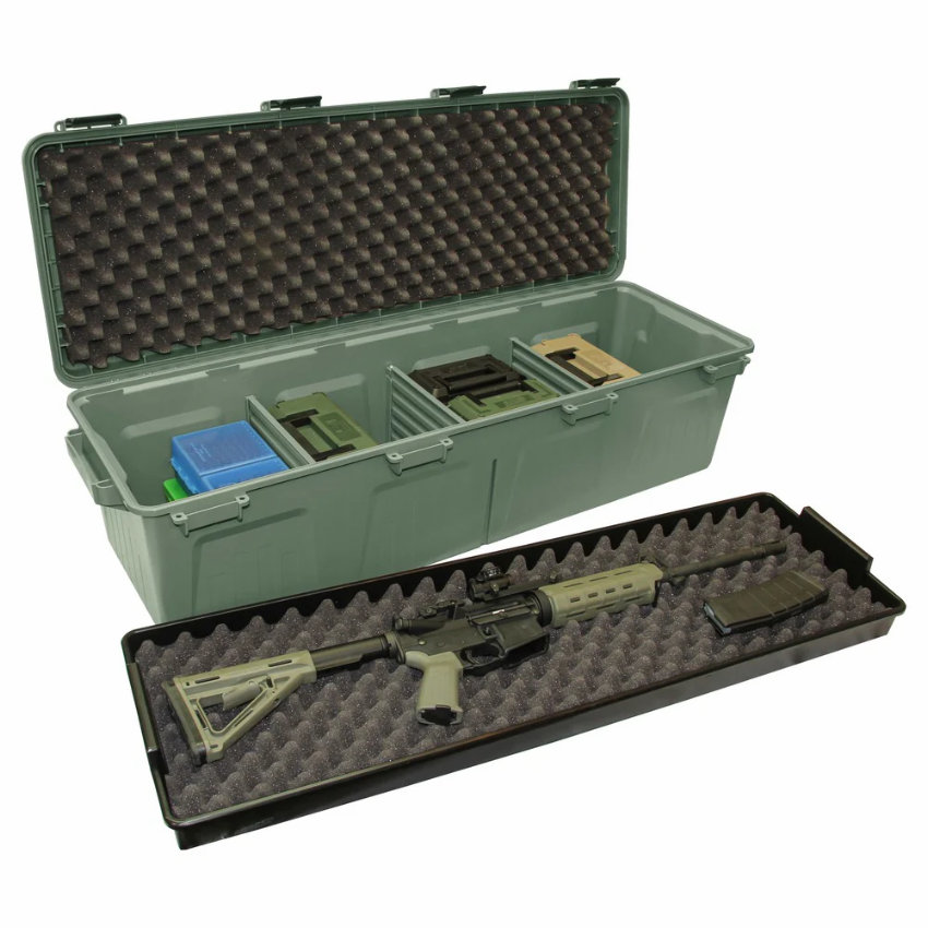 MTM Tactical rifle-/utstyrskasse – Transportkasse med plass til våpen – MTM