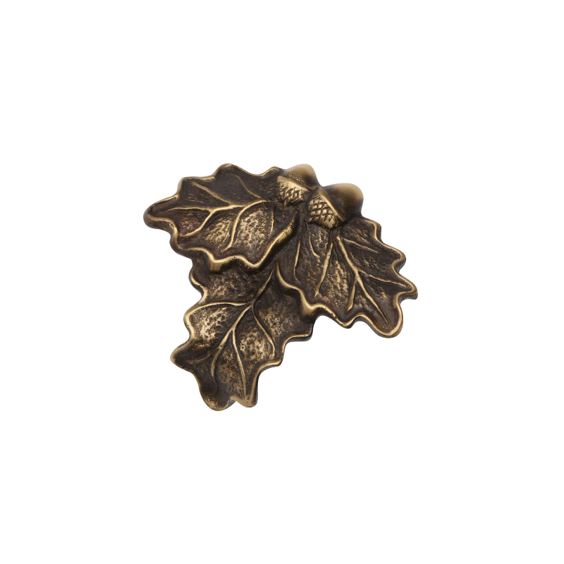 Egeløv I Messing - 6 X 7 Cm Til Villsvin Tenner – Scandi
