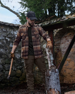 Asmund Langermet Skjorte - Rust Brown Check – Härkila