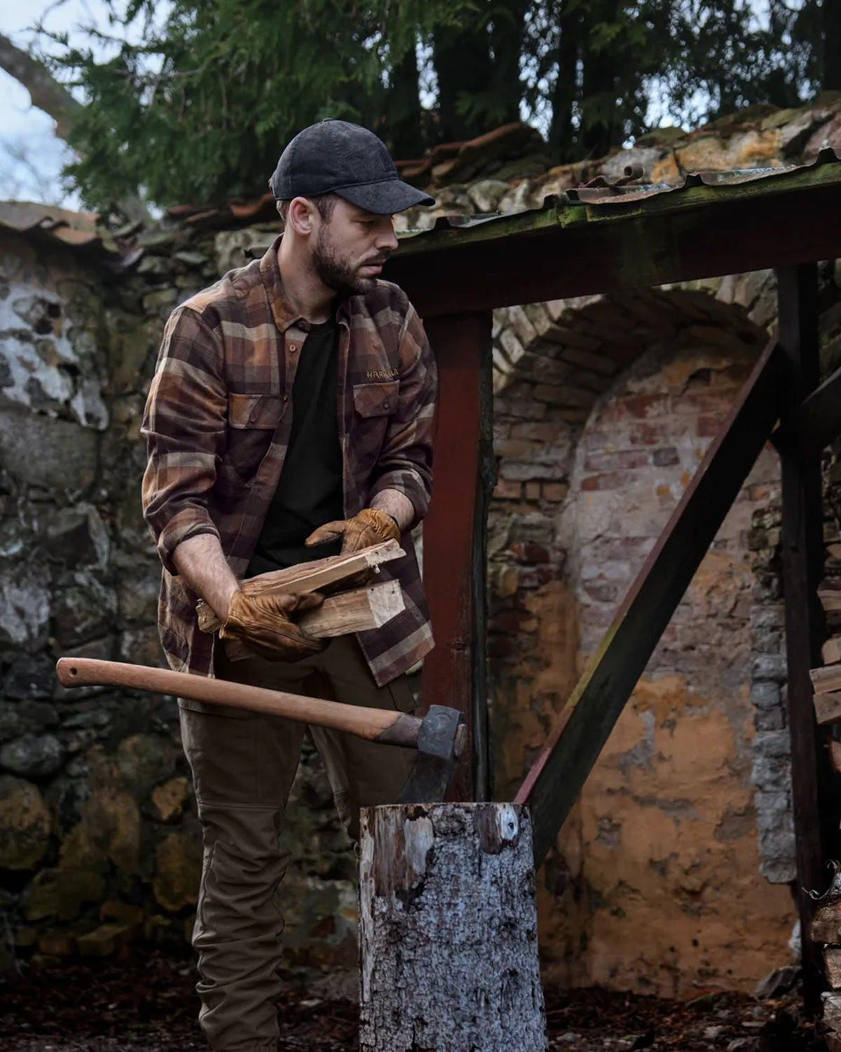 Asmund Langermet Skjorte - Rust Brown Check – Härkila