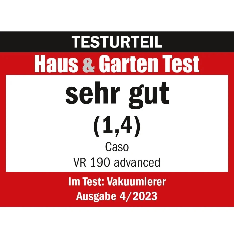 Caso vakuumpakker - VR190 0.5 bar 9L/min – Caso