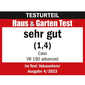 Caso vakuumpakker - VR190 0.5 bar 9L/min – Caso