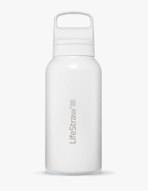 Go 2.0 Stainless Steel Water Filter Bottle Hvit / 1 L – LifeStraw