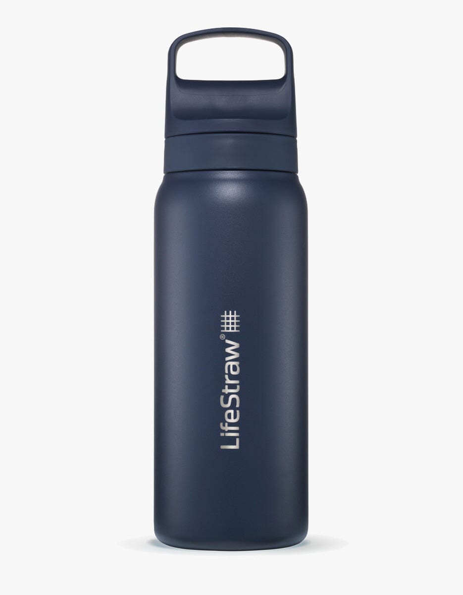 Go 2.0 vannfilterflaske i rustfritt stål Aegean Sea / 700 ML – LifeStraw