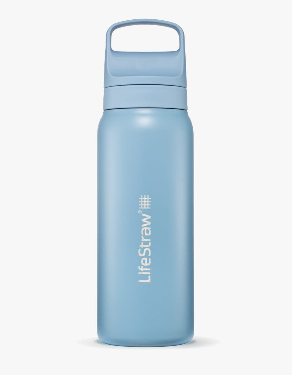 Go 2.0 vannfilterflaske i rustfritt stål Icelandic Blue / 700 ML – LifeStraw