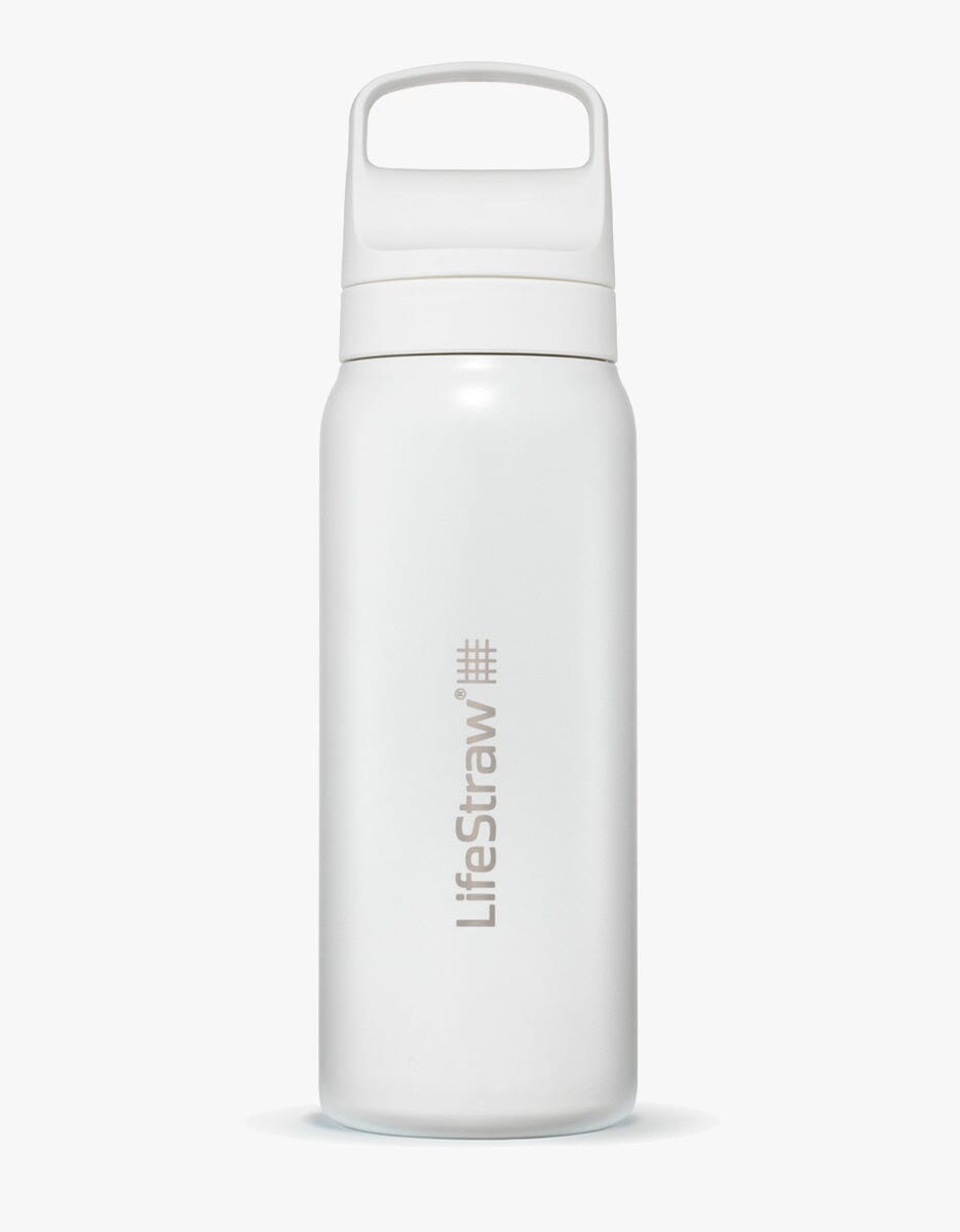 Go 2.0 vannfilterflaske i rustfritt stål Hvit / 700 ML – LifeStraw