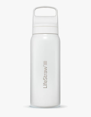 Go 2.0 vannfilterflaske i rustfritt stål Hvit / 700 ML – LifeStraw