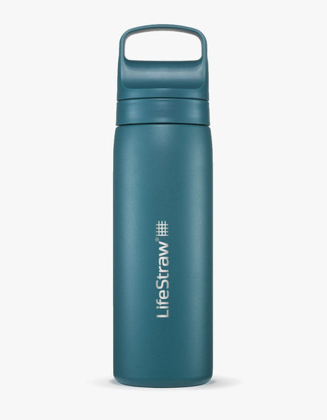 Go 2.0 Stainless Steel Water Filter Bottle Laguna Teal / 500 ml – LifeStraw