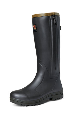 Pheasant Game 18" leather side-zip - Black olive – Gateway1