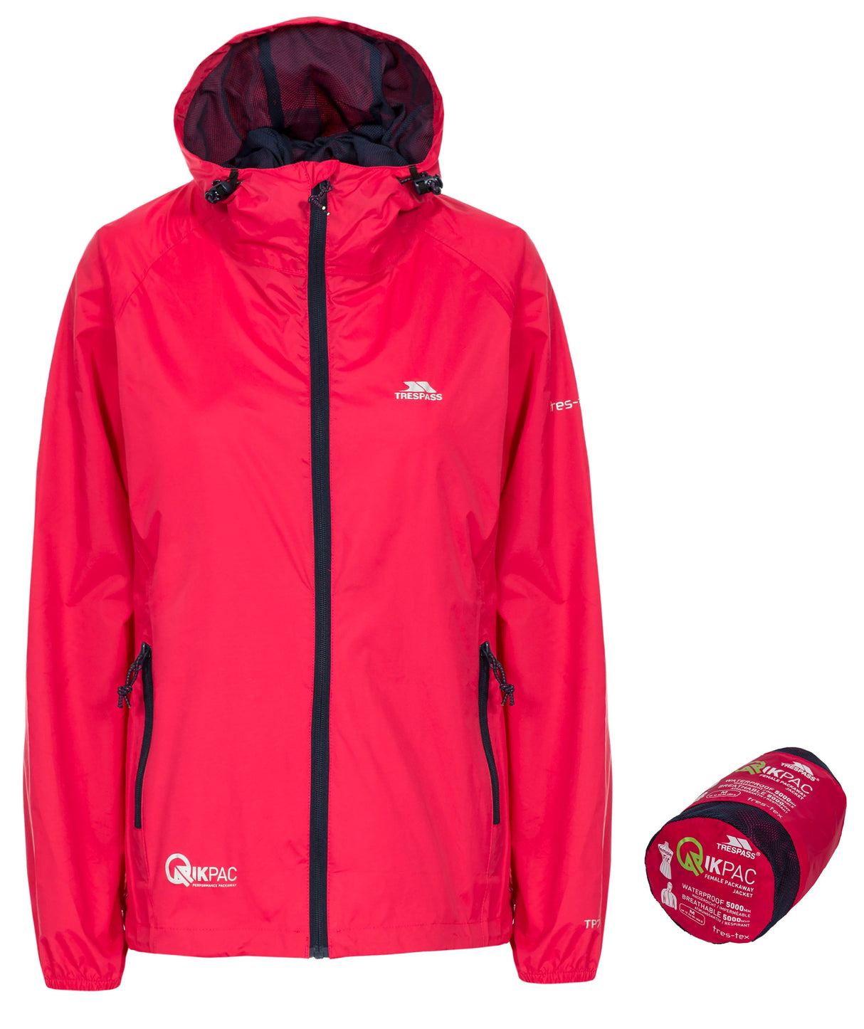 Qikpac Female Jkt - Raspberry - Trespass
