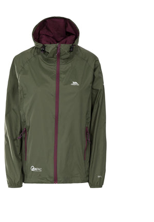 Str. XXS - Qikpac Female Jkt - Moss - Ombyttingsvare – Trespass
