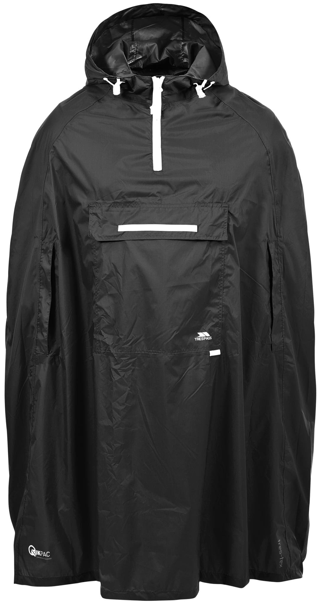 Str. L - Qikpac Poncho - Svart - Ombytningsvare – Trespass