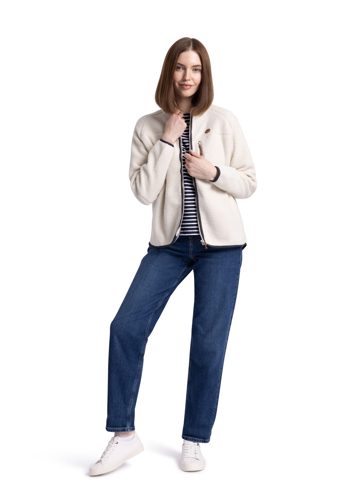 Quake- Female Fleece Jacket at300 - Ghost - Trespass