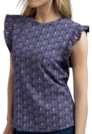 Salma - Navy Print - Trespass