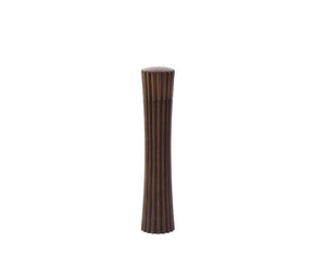 PLEATS keramisk salt- og pepperkvern, liten – i Dark Ash – Legnoart
