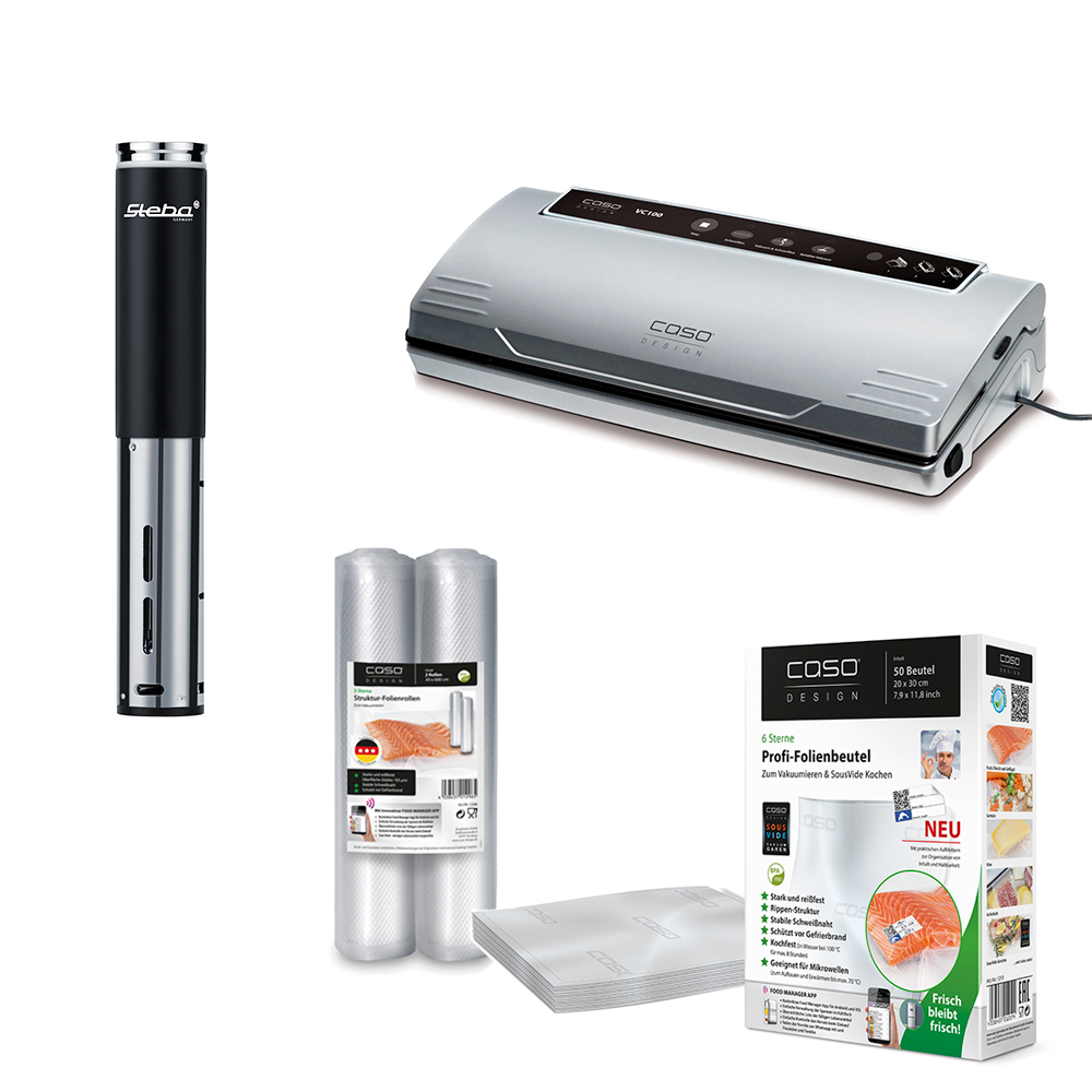 Sous Vide – Sampak STSV60 + CS1380 + Folie – Caso