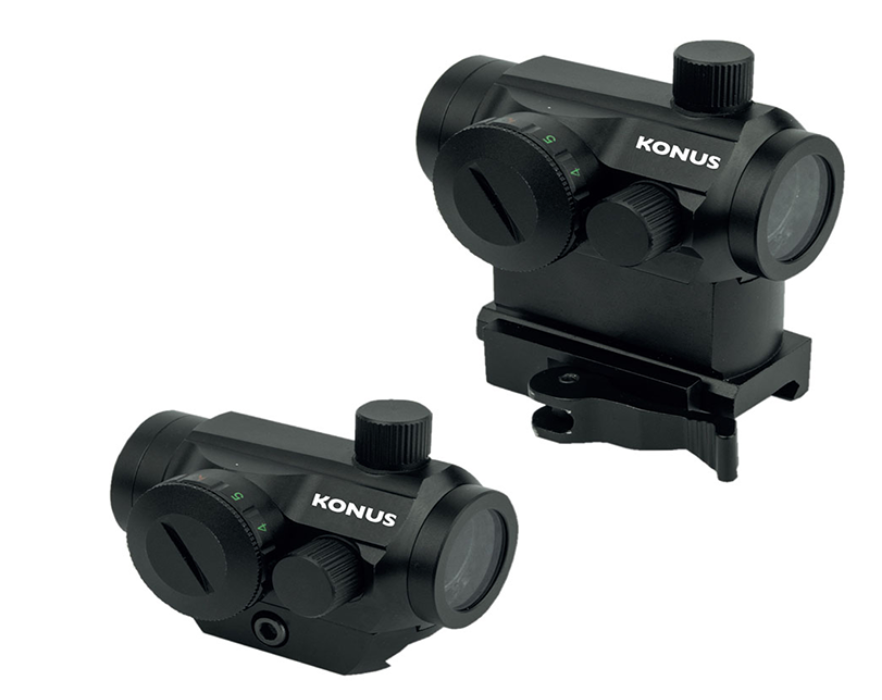 Nuclear - 1x22 Rød/Grønt Punkt­sikte QR Adapter – Konus