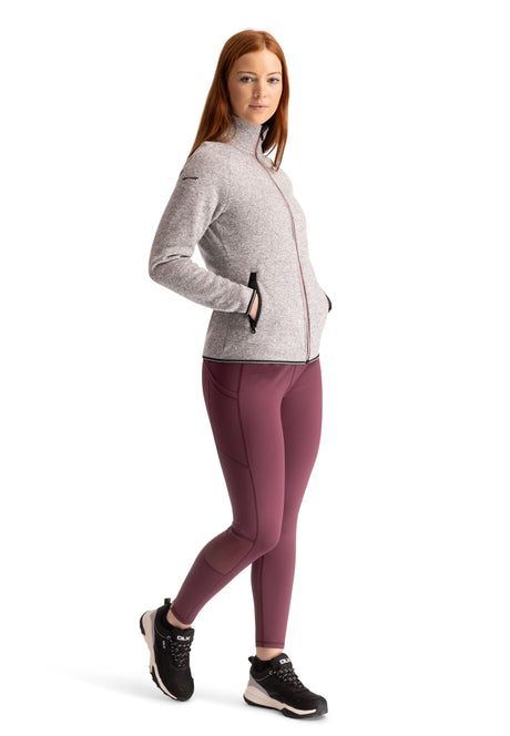 Toddy- Female Fleece Jacket at200 - Grey Marl - Trespass