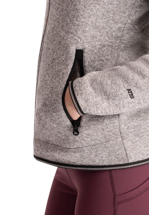 Toddy- Female Fleece Jacket at200 - Grey Marl - Trespass