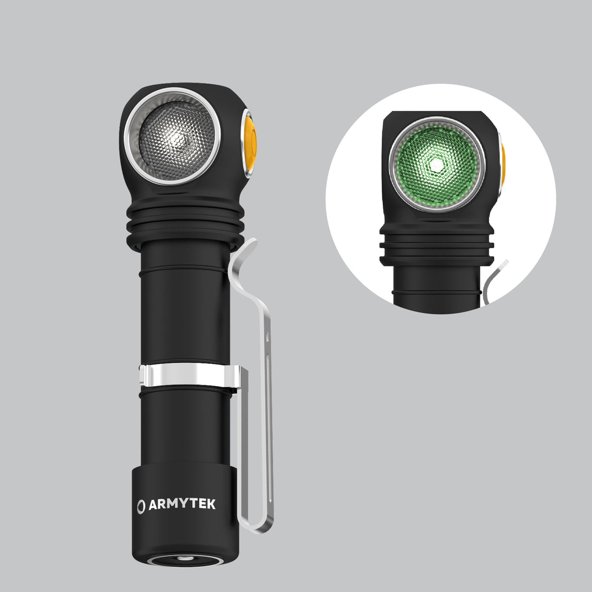 Armytek Wizard C2 WG Magnet USB – Hvit & Grønn – 1100 lm & 400 lm – Armytek