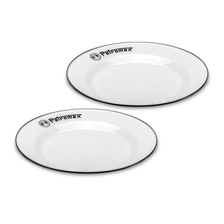 Emaljetallerkener Hvit 2 stk – Petromax