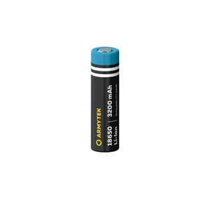 Oppladbart 18650 Li-Ion 3200mAh batteri – Uten PCB – Armytek