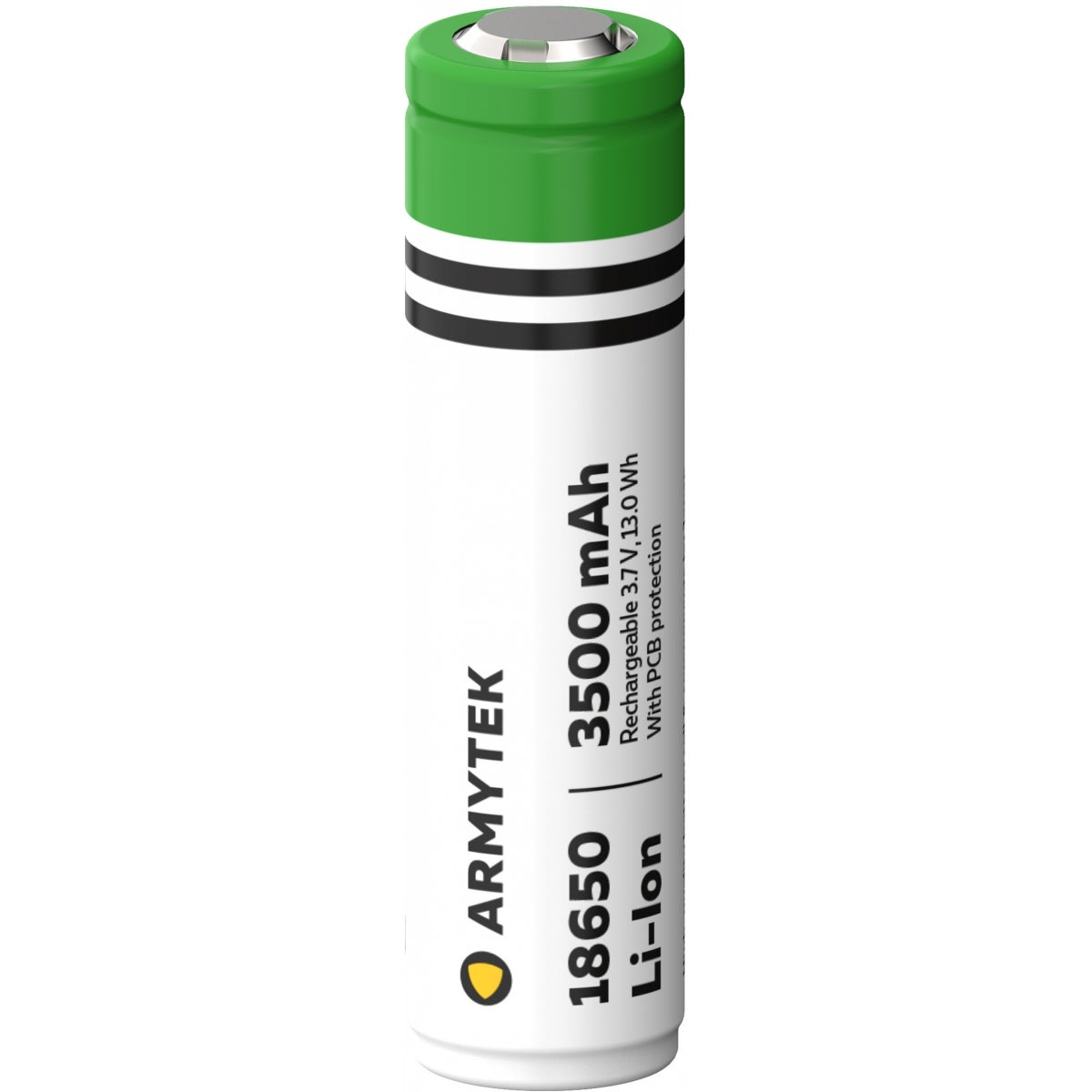 18650 Li-Ion 3500mAh batteri / Beskyttet / Oppladbart – Armytek
