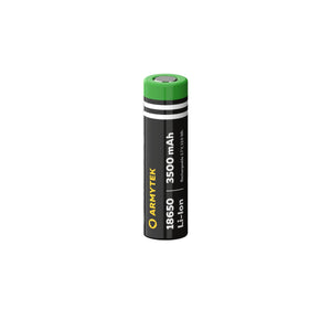 Oppladbart 18650 Li-Ion 3500mAh batteri – Uten PCB – Armytek