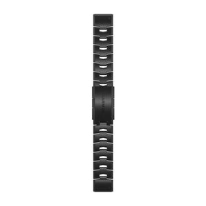QuickFit® 22 urremme, Ventileret titaniumlænke, Carbon Grey DLC-belægning