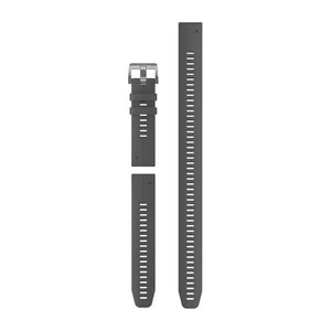 QuickFit® 22 remmer, Slate Grey silikon (Dykkersett med 3 deler) - Ombyttingsvare – Garmin