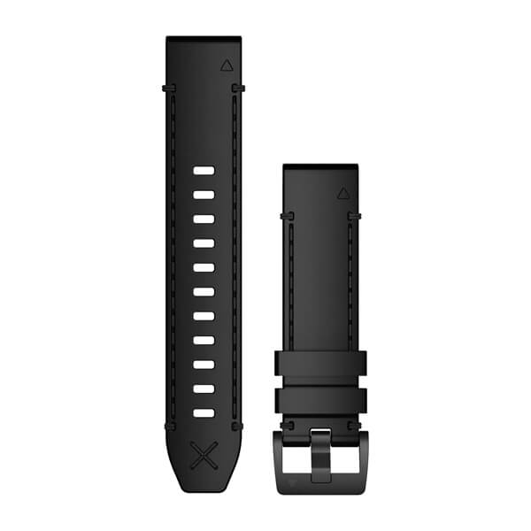 QuickFit® 22 urremme, Ægte Horween® læderrem – Sort