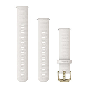 Quick Release remme (20 mm), Ivory, Cream Gold hardware