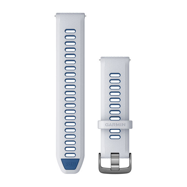 Quick Release remme (22 mm), Whitestone/Tidal Blue, Slate hardware