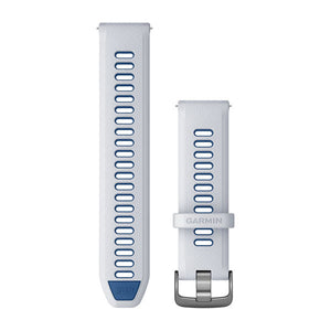 Quick Release remme (22 mm), Whitestone/Tidal Blue, Slate hardware