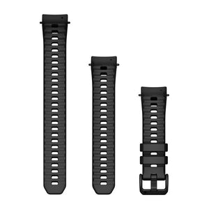20 mm remme (Instinct® E – 40 mm), Sort silikone