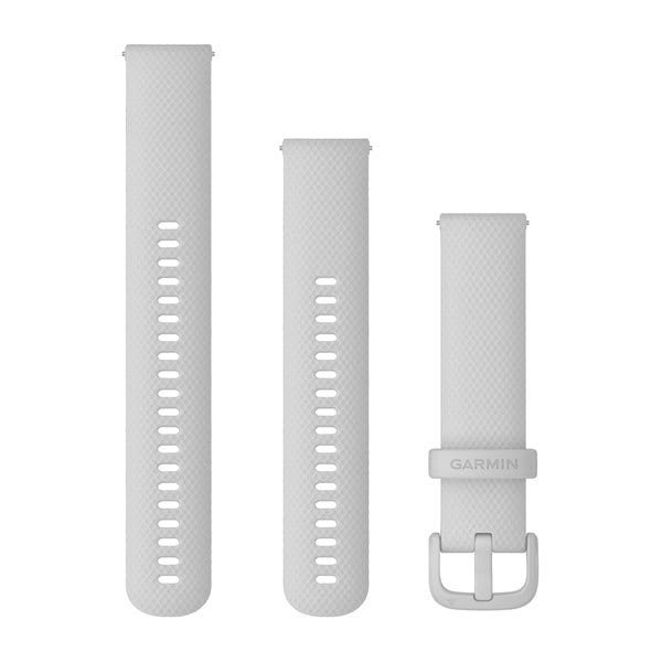 Quick Release Remmer (20 mm), Mist Grey Silikonrem – Ombyttevare – Garmin