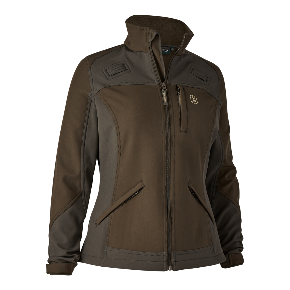 Str. 48 - Lady Roja Softshell Jakke - Fallen Leaf - Deerhunter - Ombytningsvare