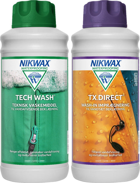 Twinpack Tech Wash/tx-direct 600 ml – Nikwax