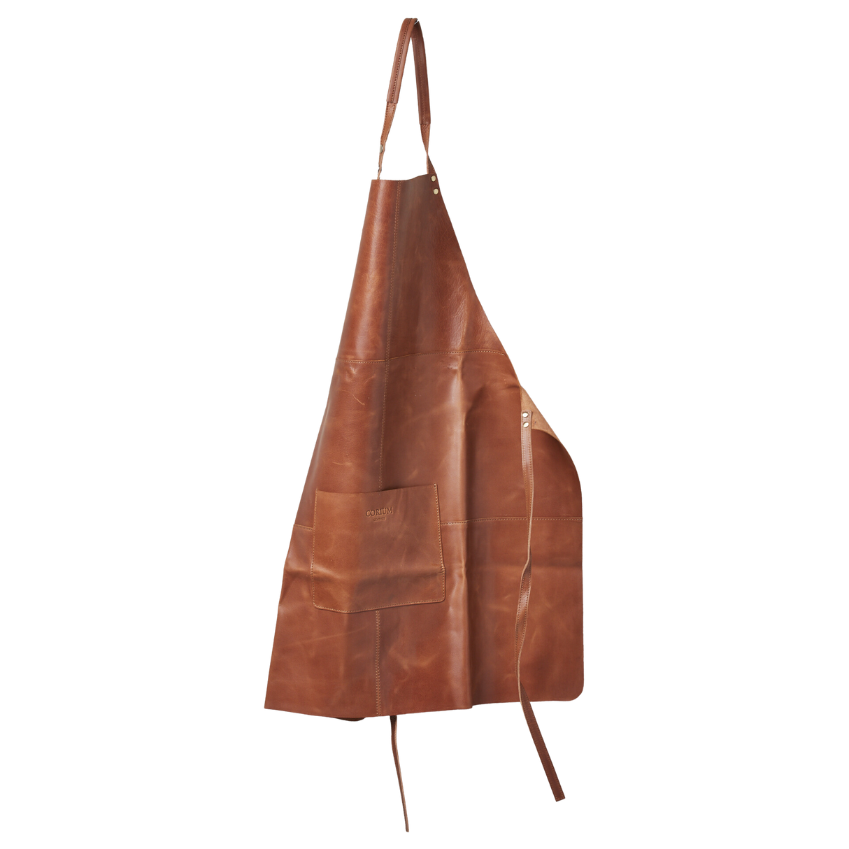 Lærforkle – Cognac – Corium