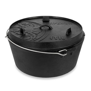 Petromax Dutch Oven ft18 med ben – 16,1 L støpejernsgryde