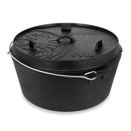 Petromax Dutch Oven ft18 med ben – 16,1 L støpejernsgryde